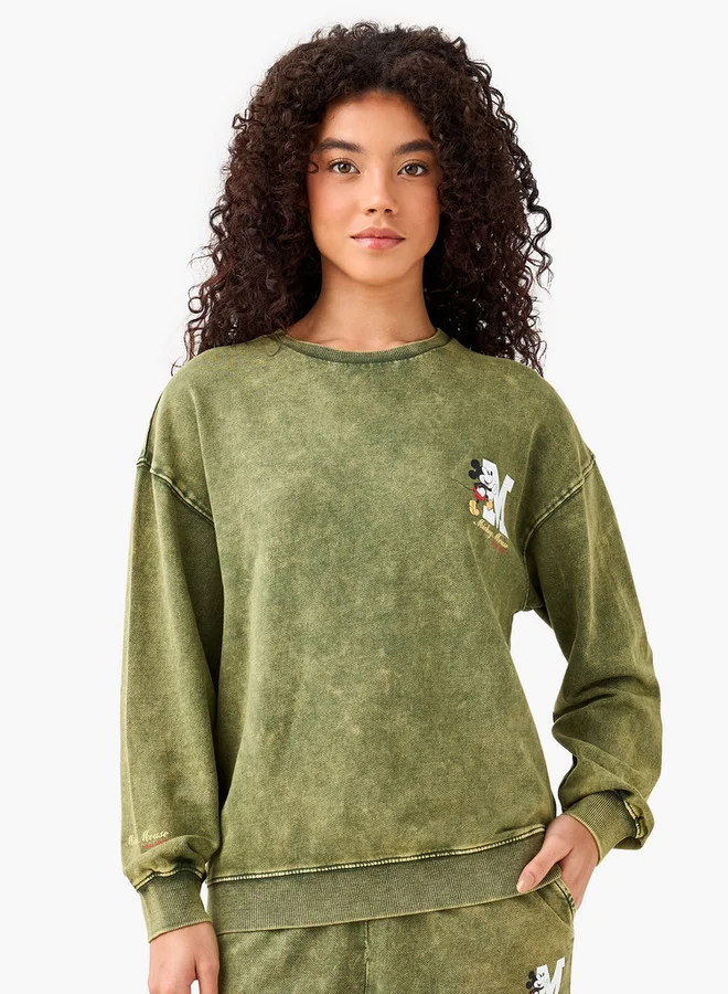 اس بي كاركترز Relaxed Fit Sweatshirt with Mickey Mouse Print